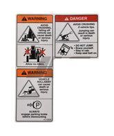 4110358 Decal Warning Avoid Crushing & | JLG